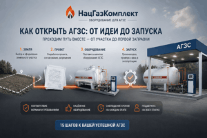 Как открыть АГЗС в 2026 году: полное пошаговое руководство по открытию газовой заправки с учетом всех норм и правил